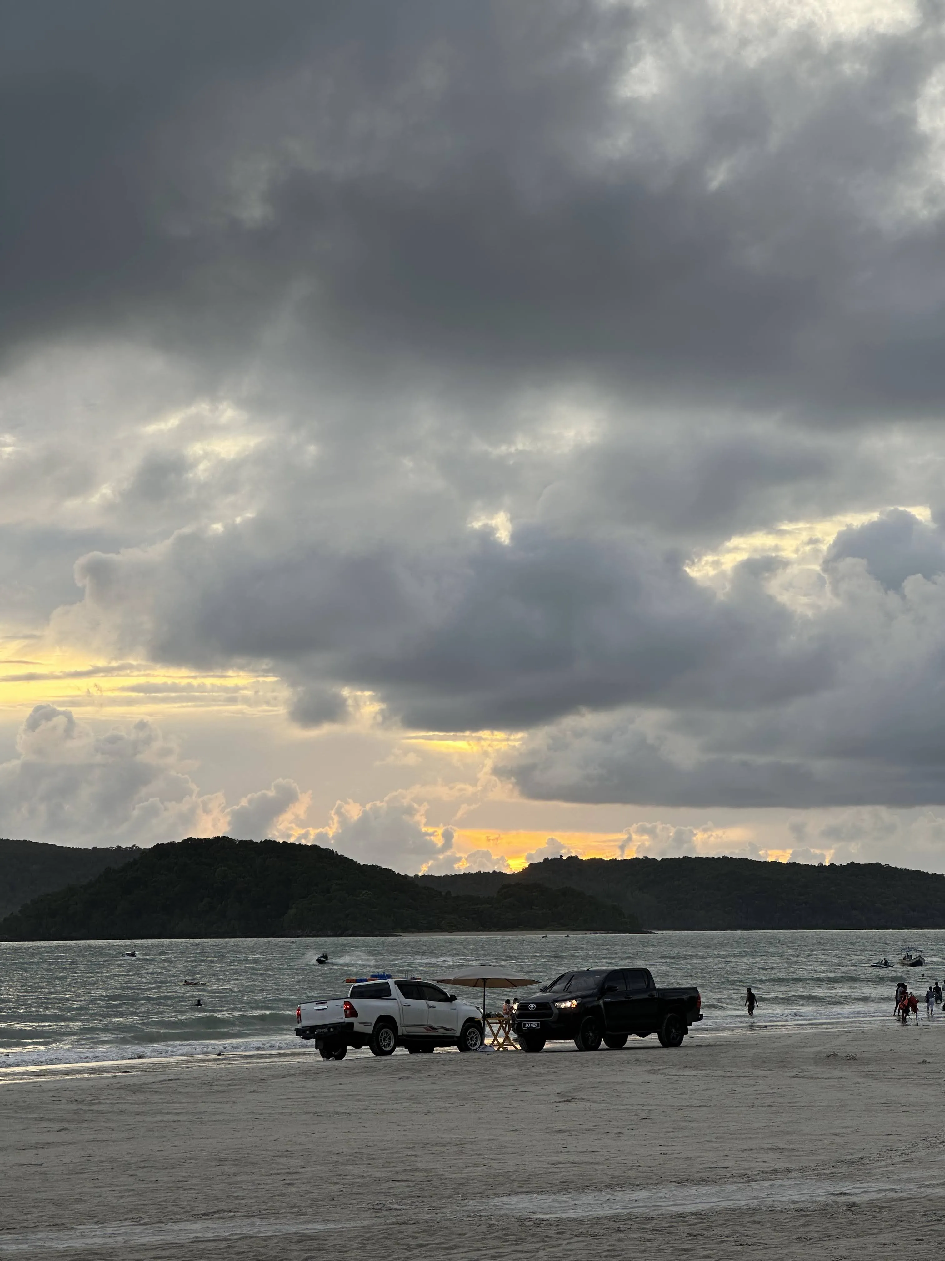 Sunset in the mountains